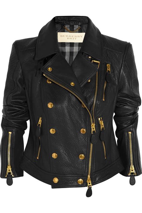burberry brit leather motorcycle jacket